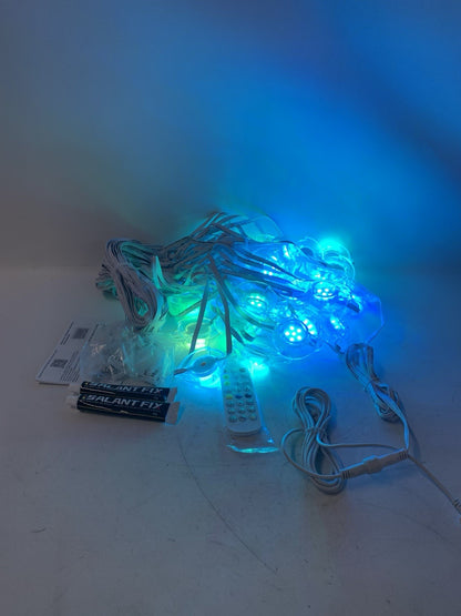 Permanent Pool Lighting System, 148FT 32 LED RGB+IC Pool Lights, 24V Low Voltage