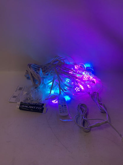 Permanent Pool Lighting System, 148FT 32 LED RGB+IC Pool Lights, 24V Low Voltage