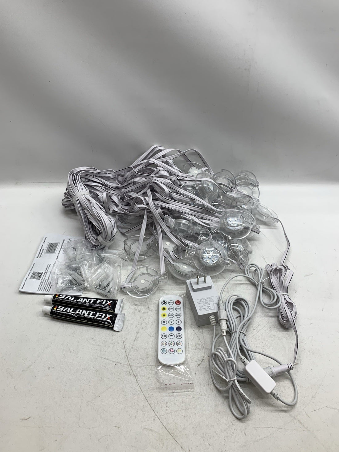 Permanent Pool Lighting System, 148FT 32 LED RGB+IC Pool Lights, 24V Low Voltage