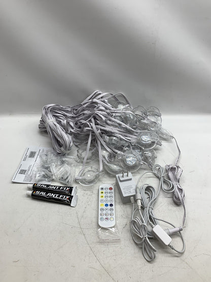 Permanent Pool Lighting System, 148FT 32 LED RGB+IC Pool Lights, 24V Low Voltage