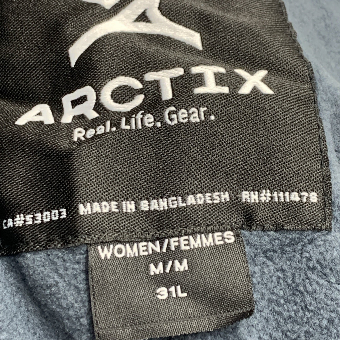 Arctix Women's Lumi Pull Over Fleece Lined Cargo Snow Pants Long Size M Steel