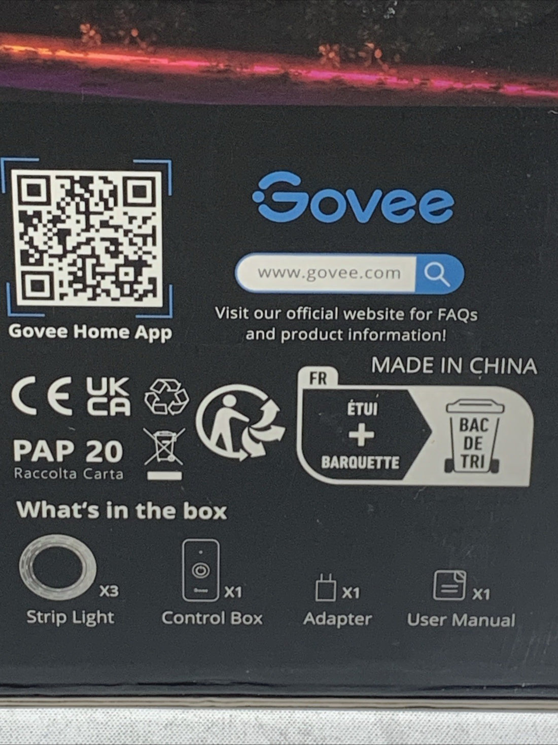 Govee H6176 Outdoor LED Strip Lights 98.4ft Smart Outdoor Lights Work with Alexa