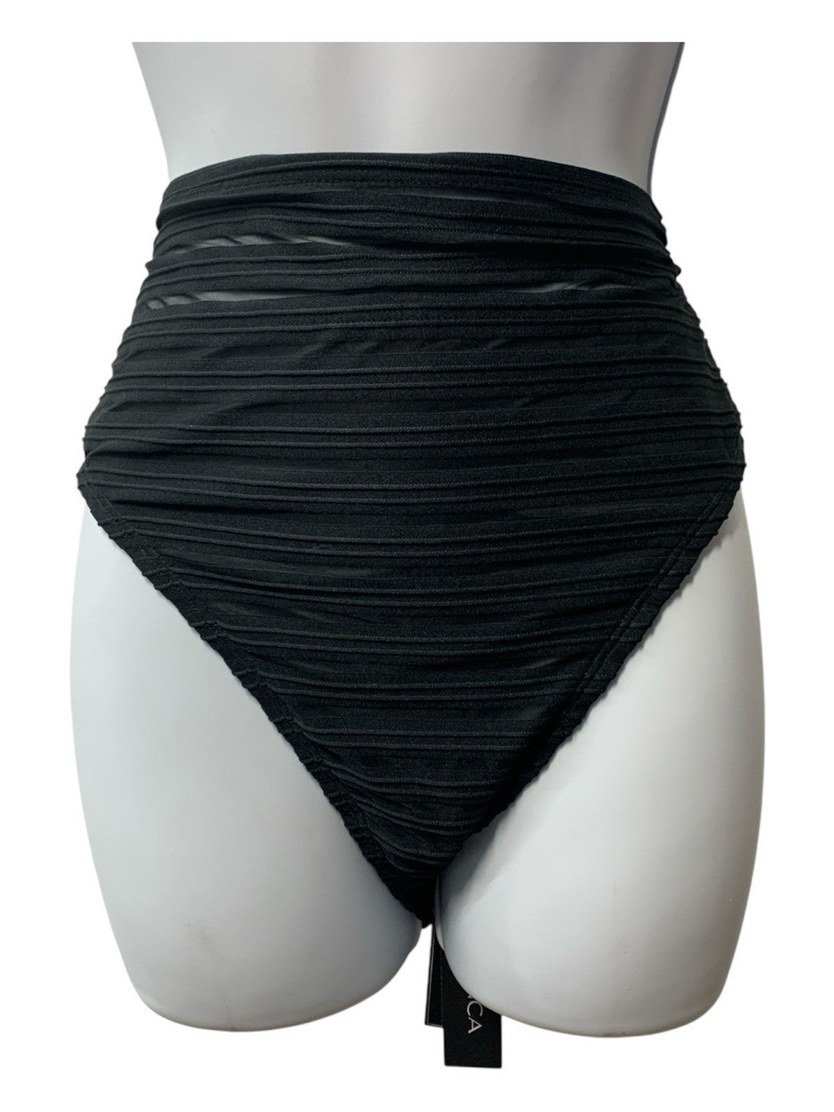 La Blanca Women's Center Focus High-Waist Bikni Bottom Swimwear Black Size 12