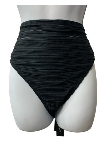 La Blanca Women's Center Focus High-Waist Bikni Bottom Swimwear Black Size 12