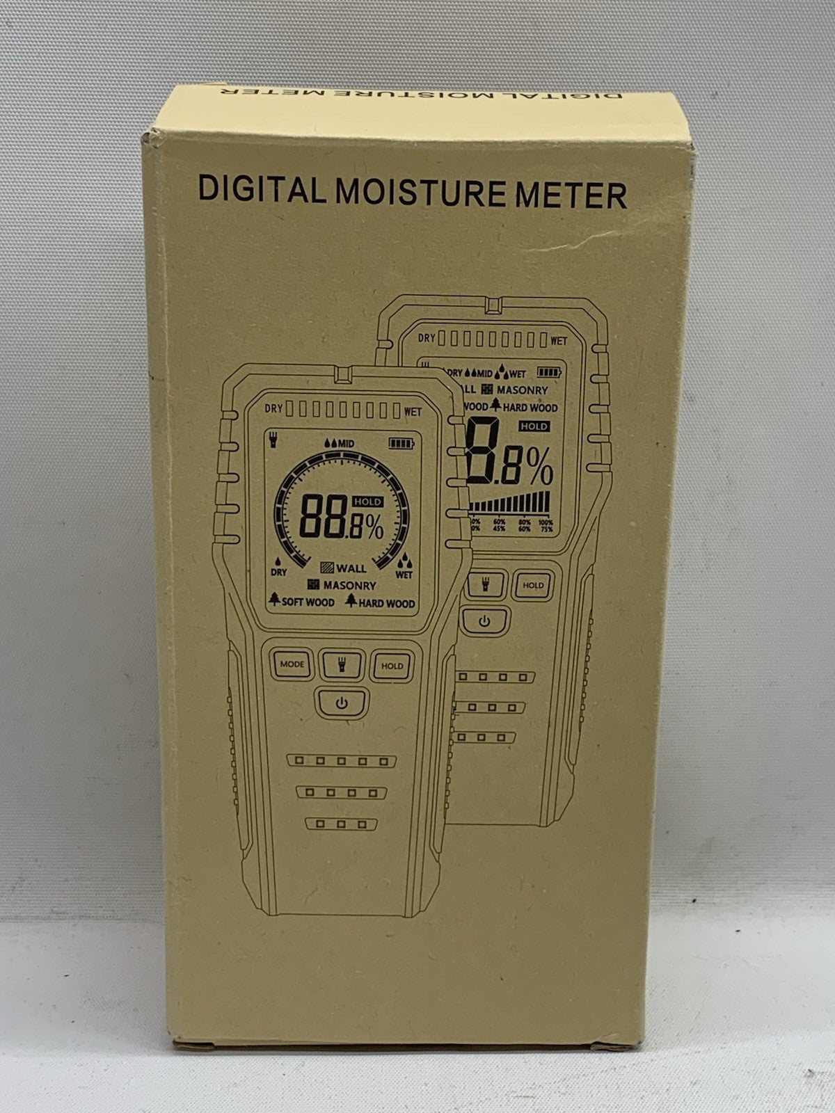 MT28 Inductive Wood Moisture Meter Digital Electrical Tester Measuring Tool
