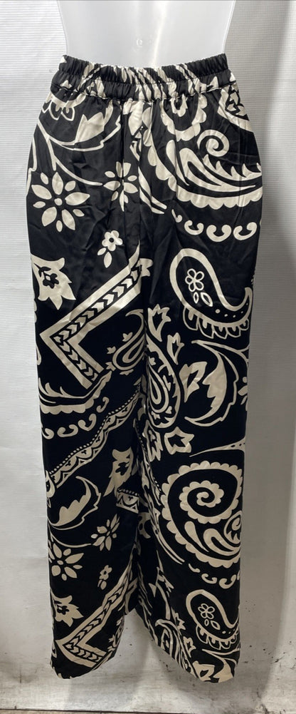 City Chic Women's Pant Sienna Print Wide Leg Paisley Full Length w/Pocket XXS