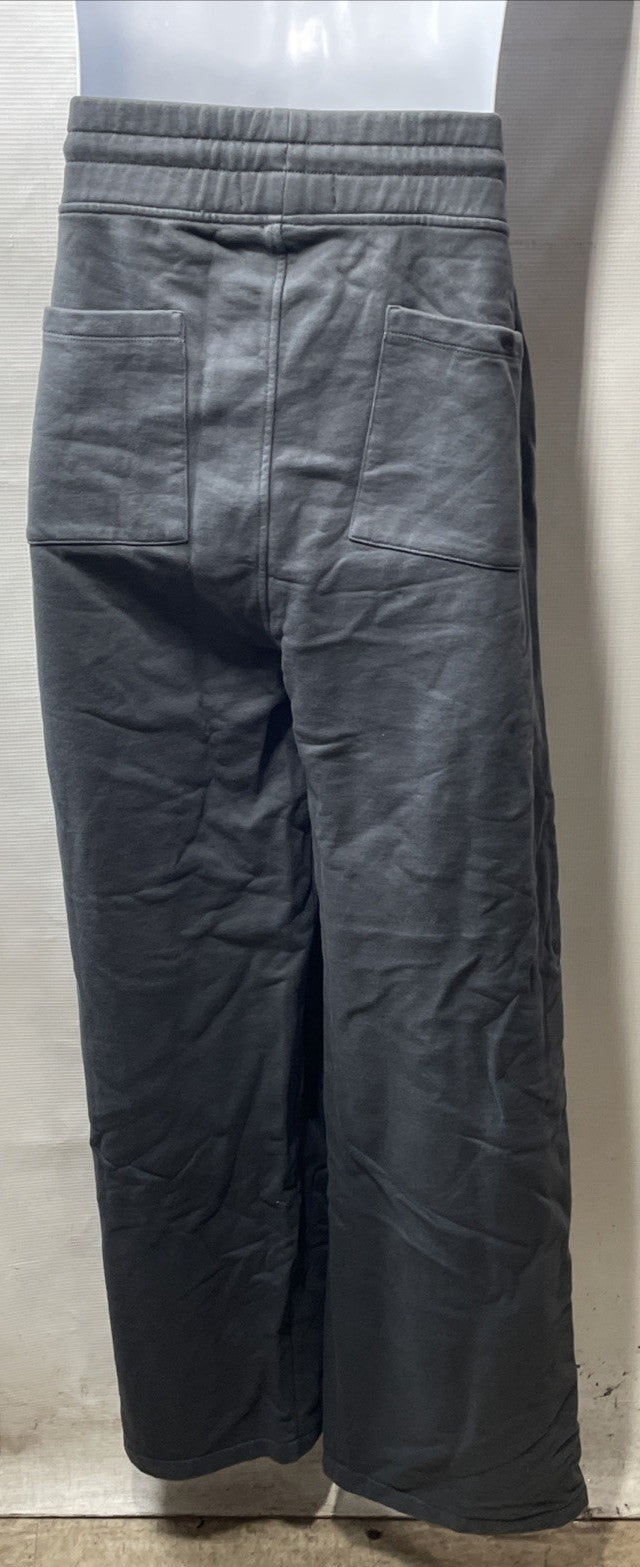 Allsaints Men's Emblem Long Sweatpant Washed Black Casual with Pockets Size XL