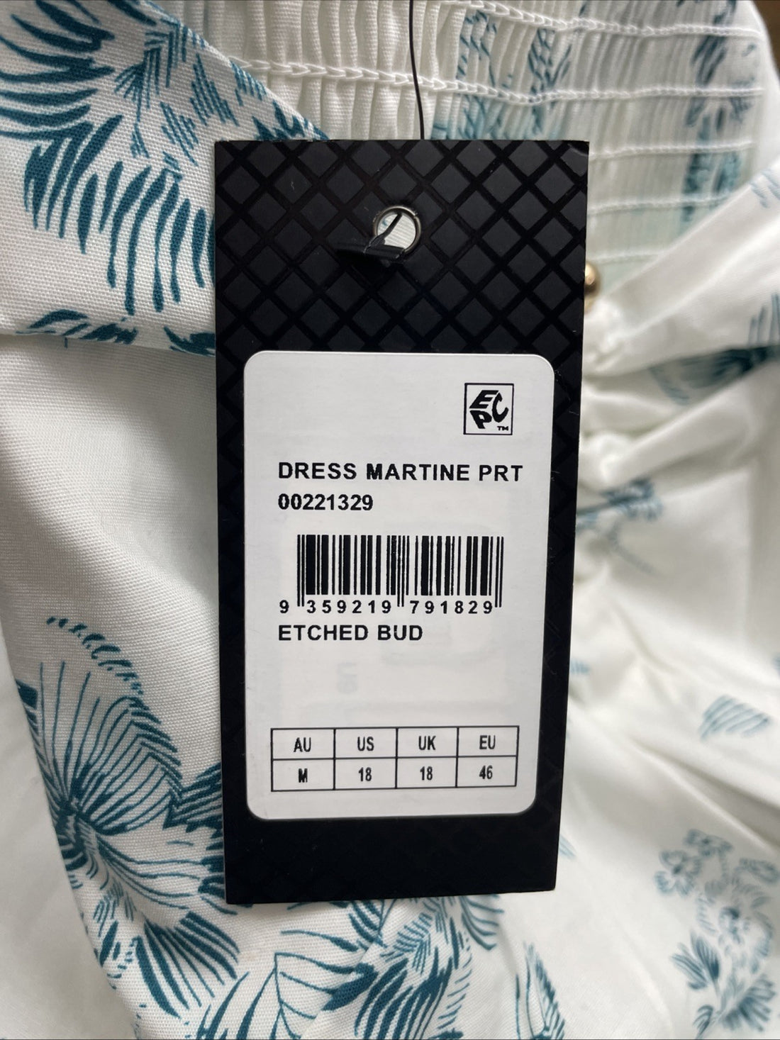 CITY CHIC Women's Plus Size Martine Print Dress Elasticated off-shoulder 18