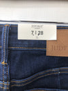 Judy Blue Jeans Womens 28x32 Blue Straight Fit High Waist Denim Raw Hem Pants