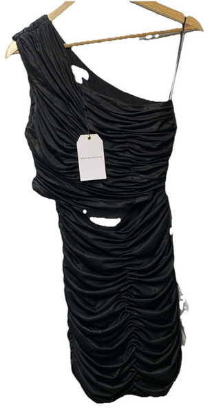 Dress the Population Women's Roxanne Bodycon Party Mini Dress Black Size Medium