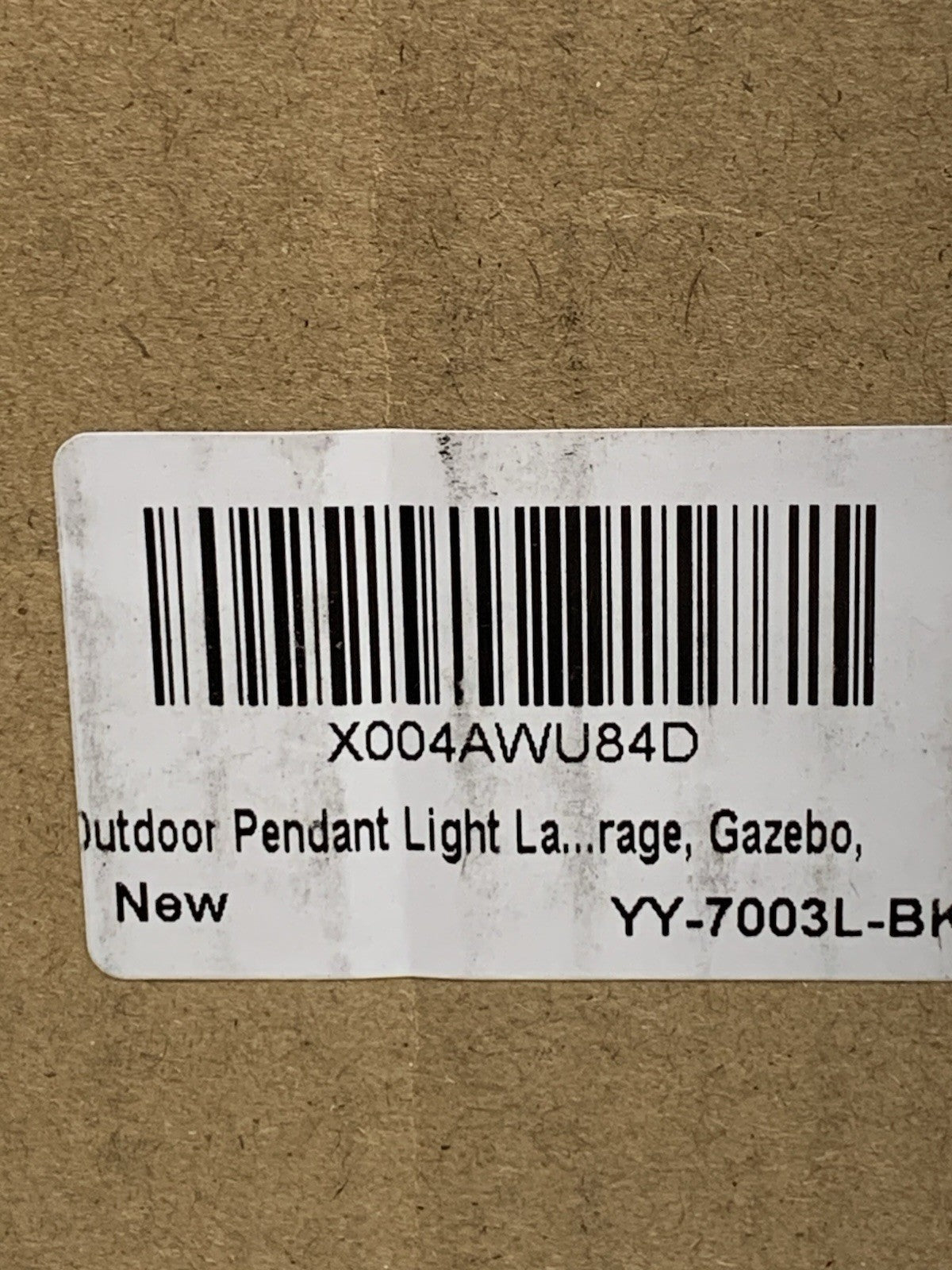 Large Outdoor Pendant Lantern Light Fixture for Front Porch 24Inch 3-Light Black