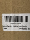 Large Outdoor Pendant Lantern Light Fixture for Front Porch 24Inch 3-Light Black