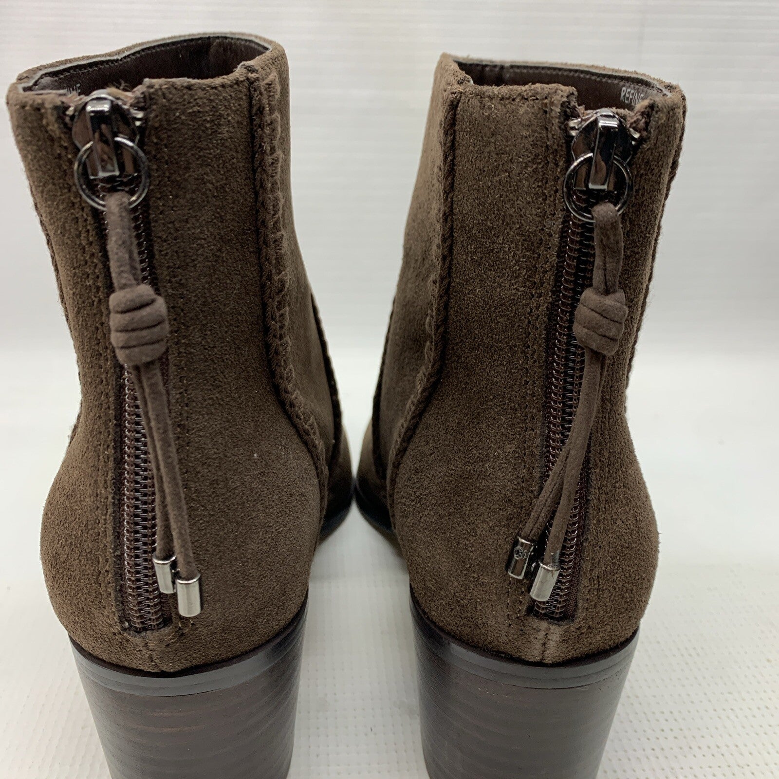 Sanctuary Women's Refine Ankle Boots Brown 552301 Size 7M Pull-on Block Heel