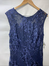Alex Evenings Women's Dress Embroidered Detail Wedding Cocktail Party Size 14P