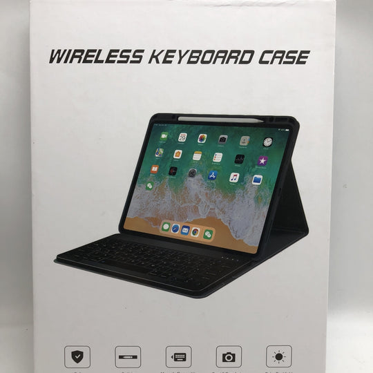 For iPad 9th/8th/7th Gen 10.2 inch Keyboard Case with Pencil Holder Stand Cover