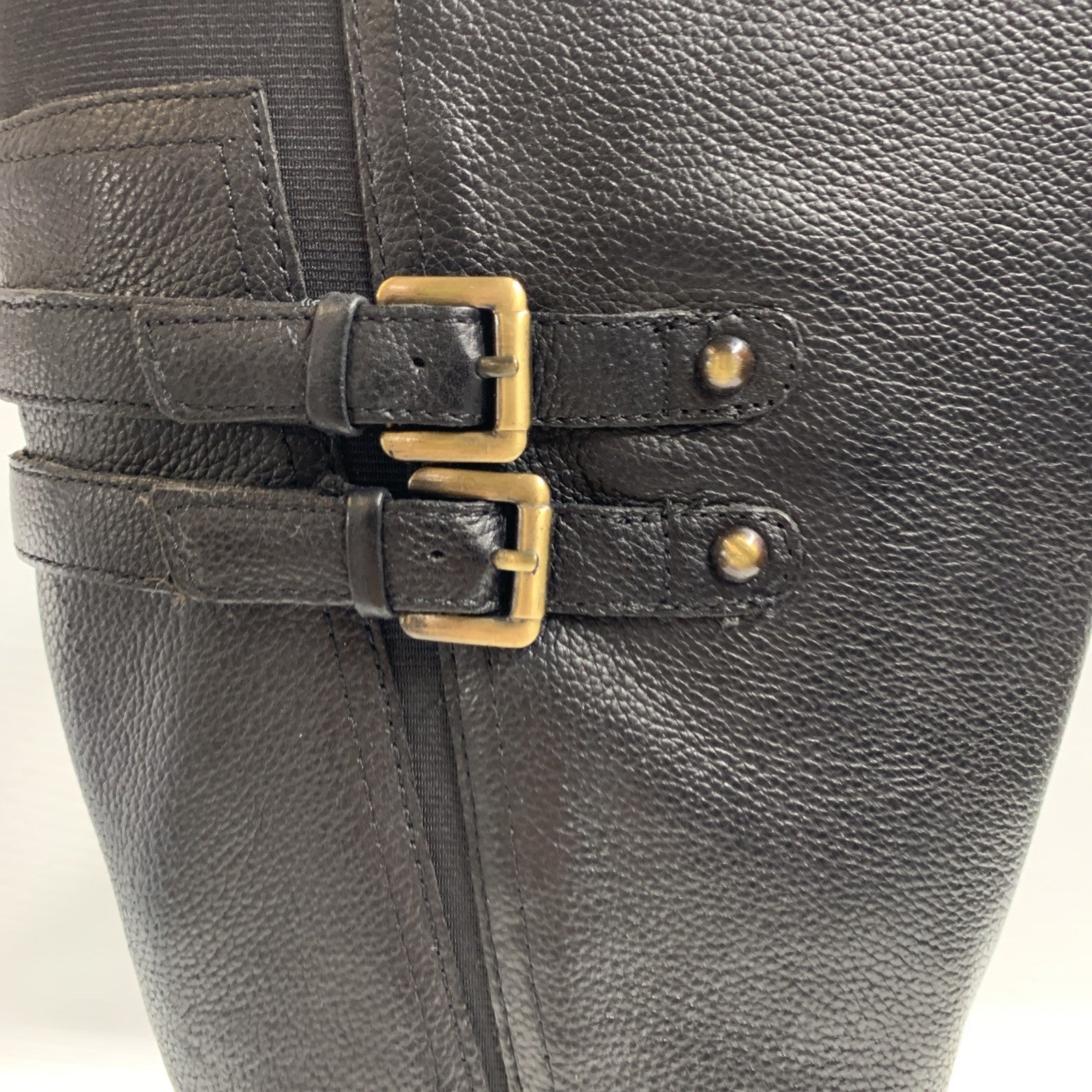 Naturalizer Jessie Women Shoes Wide Calf Riding Boot Black Size 7.5M F8467L1002