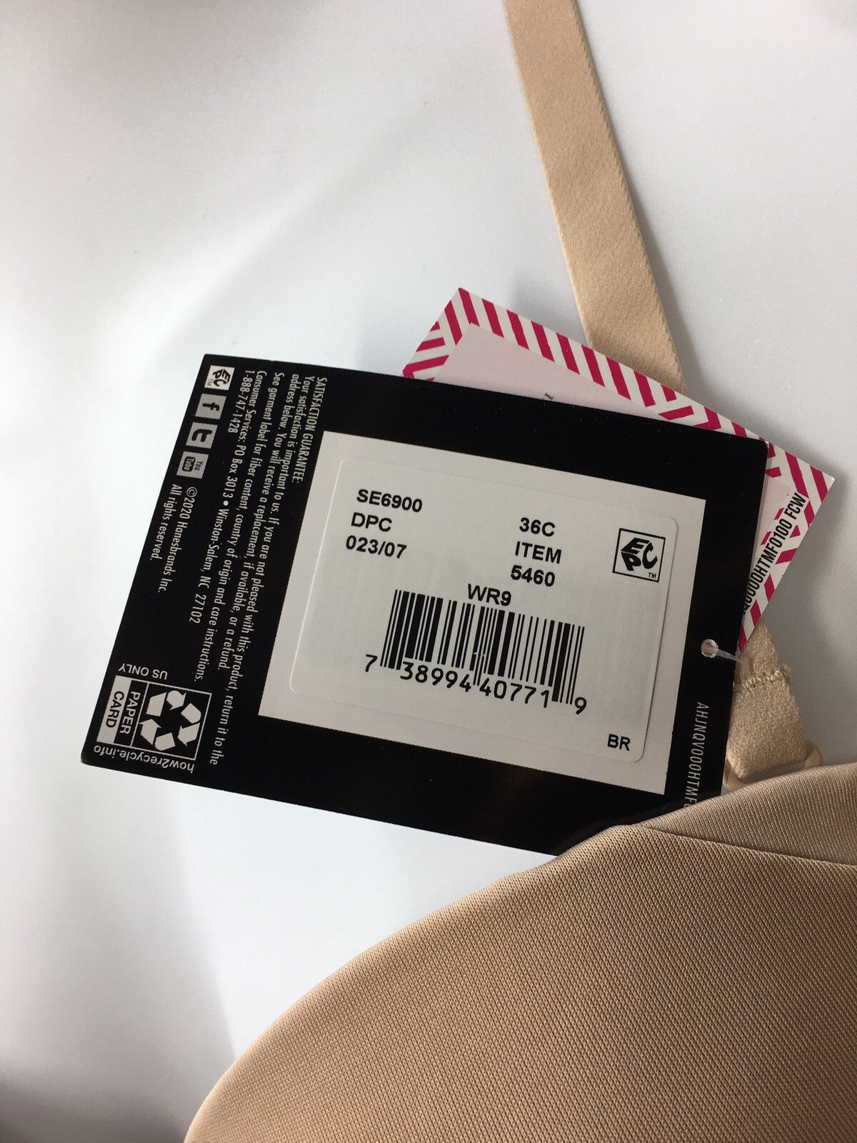 Maidenform Self Expressions Side Smoothing Strapless Bra Beige Size 36C SE6900