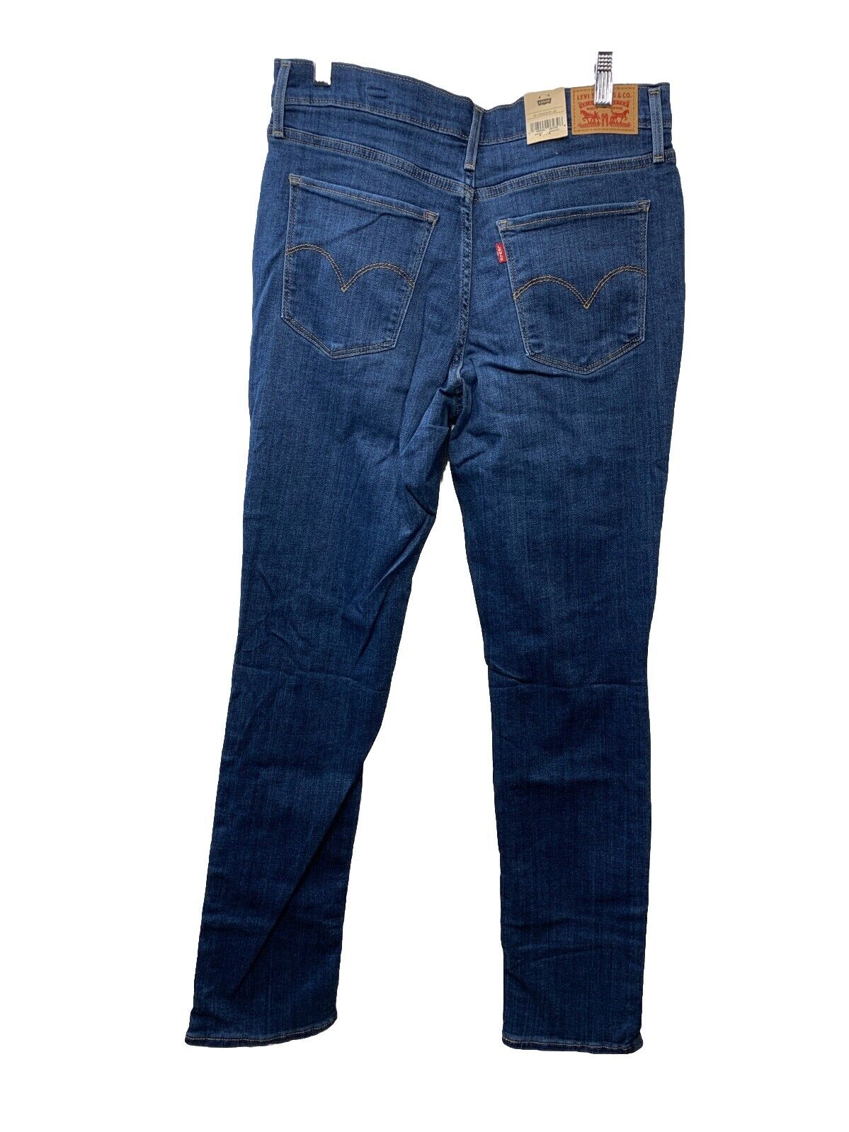 Levi's 724 Women's High Rise Straight Leg Jeans Slim 12L 31/32 Long Pants Blue