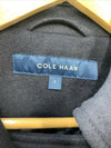 Cole Haan Womens Flared Trench Slick Wool Coat Stone Long Sleeve 352MB494 Size 6