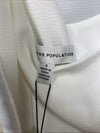 Dress The Population Off White Tiffany One Shoulder Bow Sheath Midi Dress Small