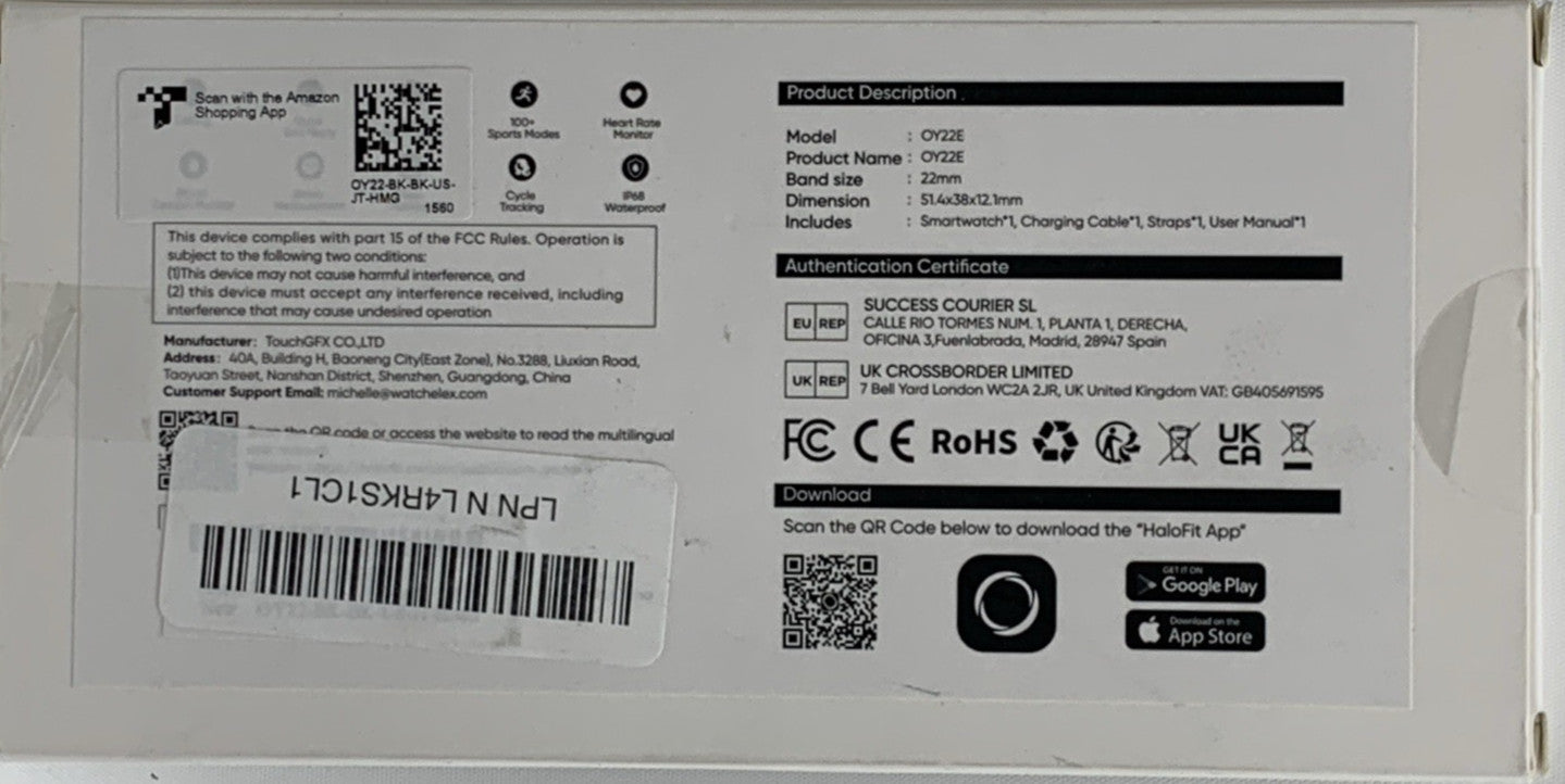 Smart Watch for Men Women (Answer/Make Calls) Fitness Trackers Smartwatch Black