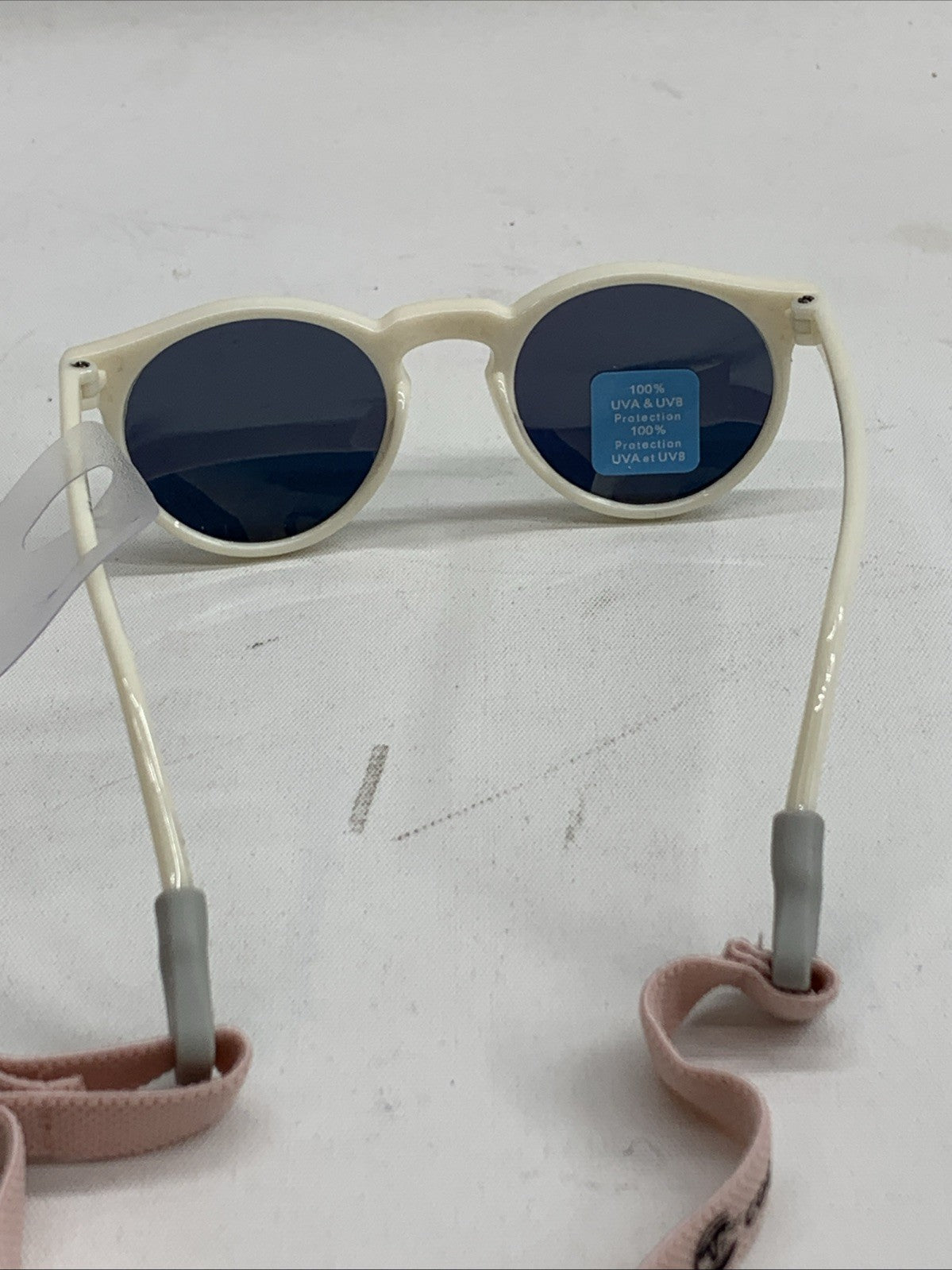COCOSAND Baby Sunglasses Protection w/Strap Round Frame for Unisex Toddler Kids