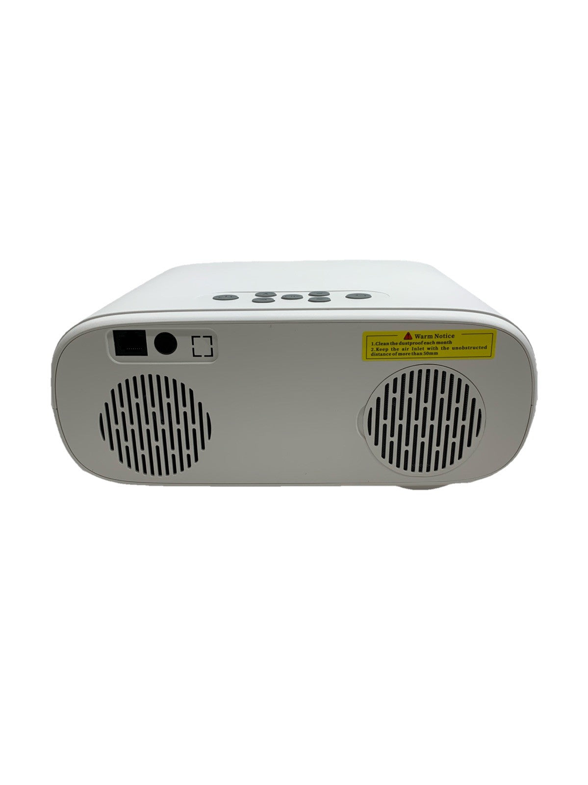 Projector [AI Auto Focus/Auto Lens Cap] Outdoor-Projector-4K with WiFi 6 White