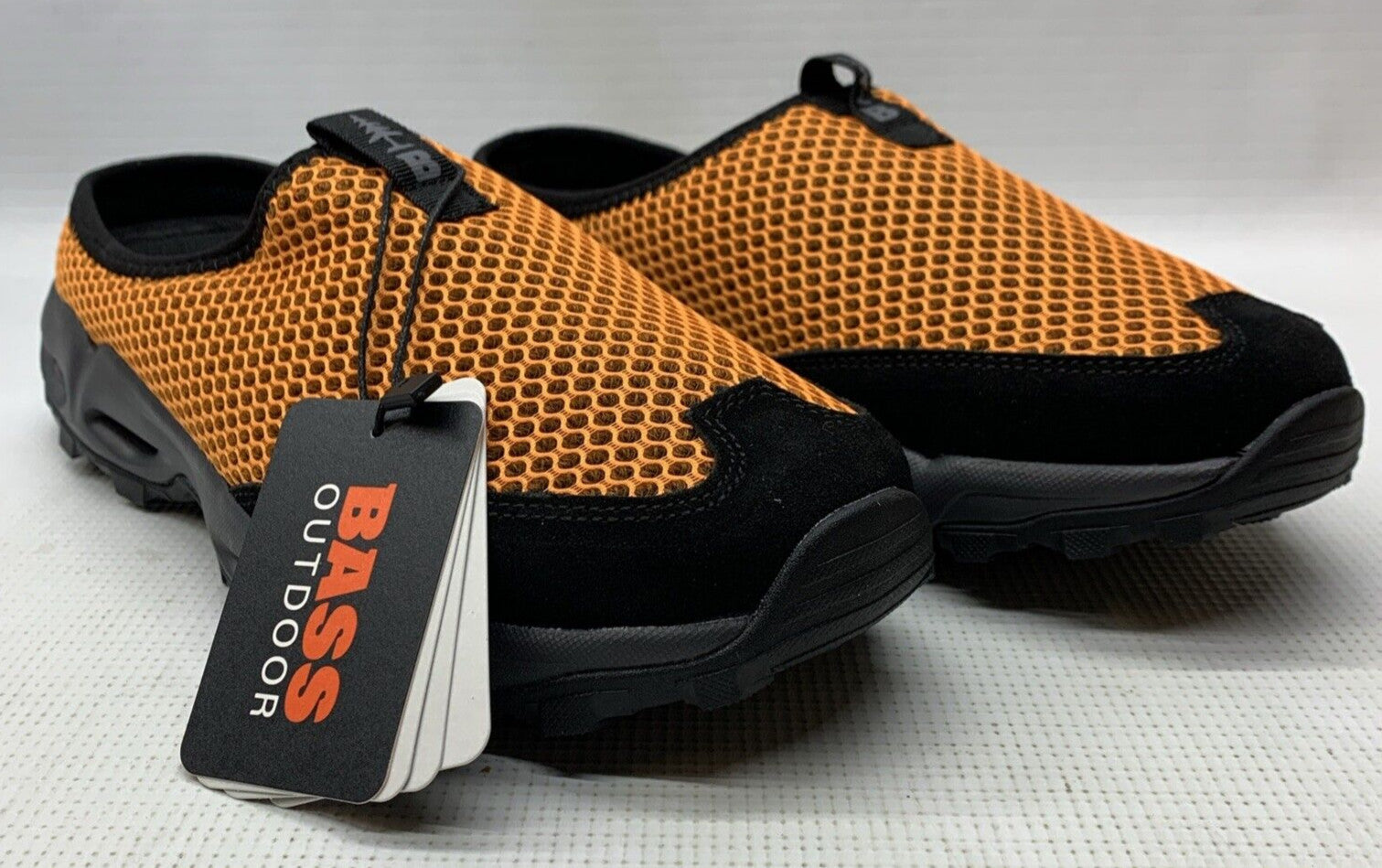 BASS OUTDOOR Women's Aqua Mesh Slide Hiking Shoe Size 7 Flame Orange Slip-on