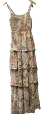 Petal & Pup Women's Mito Floral Tiered Corset Gown Cocktail Party Sleeveless S