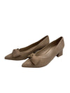 Naturalizer Womens MAVIS Taupe Suede Bow Pumps Shoes 10.5 Medium (B,M) BHFO