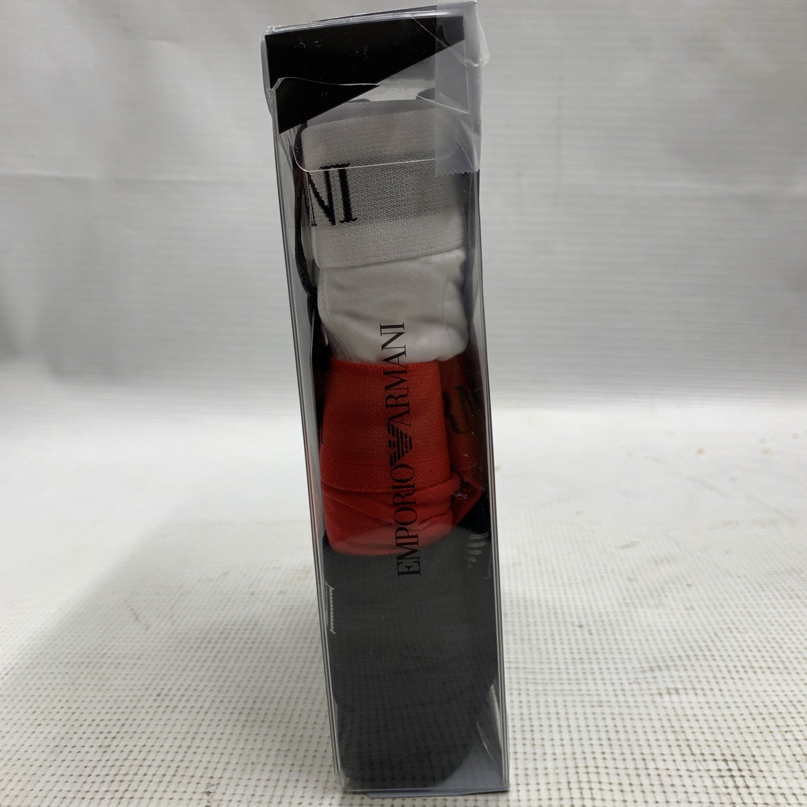 EMPORIO ARMANI Brief Pure Cotton White Red Black Size XL Underwear - 3 Pack