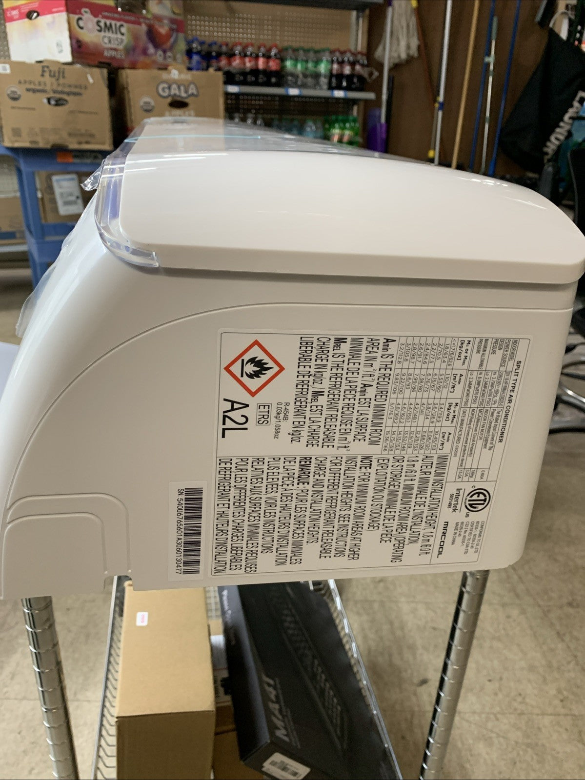 MrCool 18K 5th Generation Mini-Split Air Handler 230V DIY-18-HP-WMAH-230D25-O