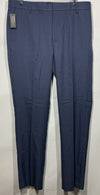 Van Heusen Flex Slim Dress Chino Long Pants Mens 32x32 Ash Navy Flex Waistband