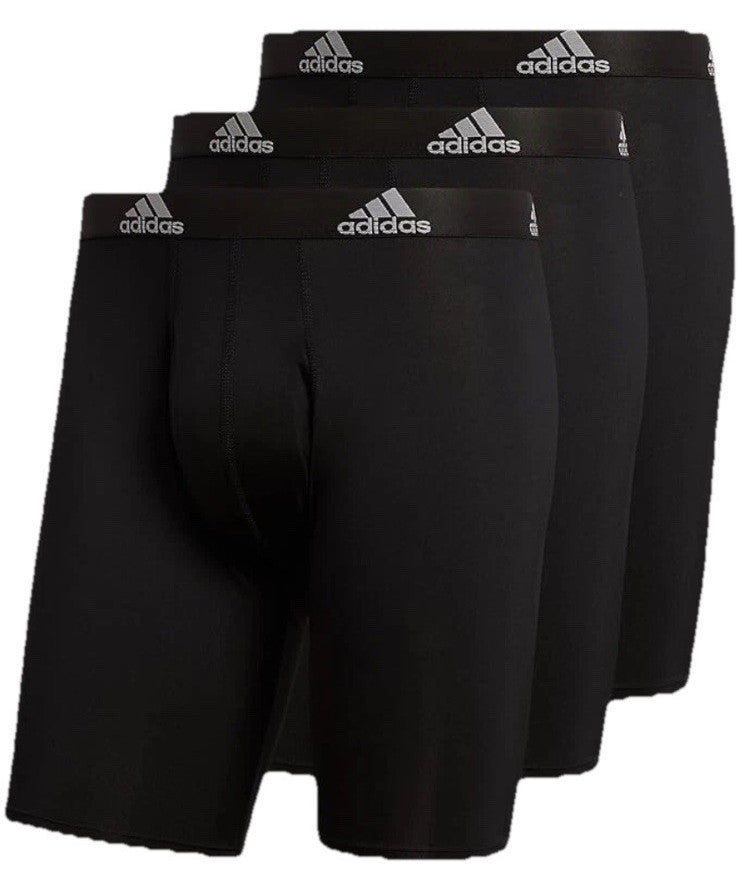 adidas Men's Performance Long Boxer Brief Underwear (3 Pack) Size Medium 32-34