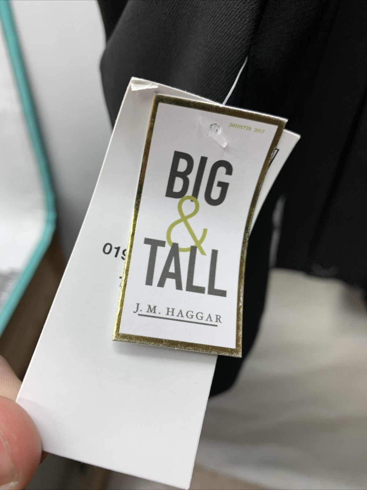 Haggar Men’s JMH Premium Stretch Jacket Size 54L Black Long Sleeve Tailored Fit