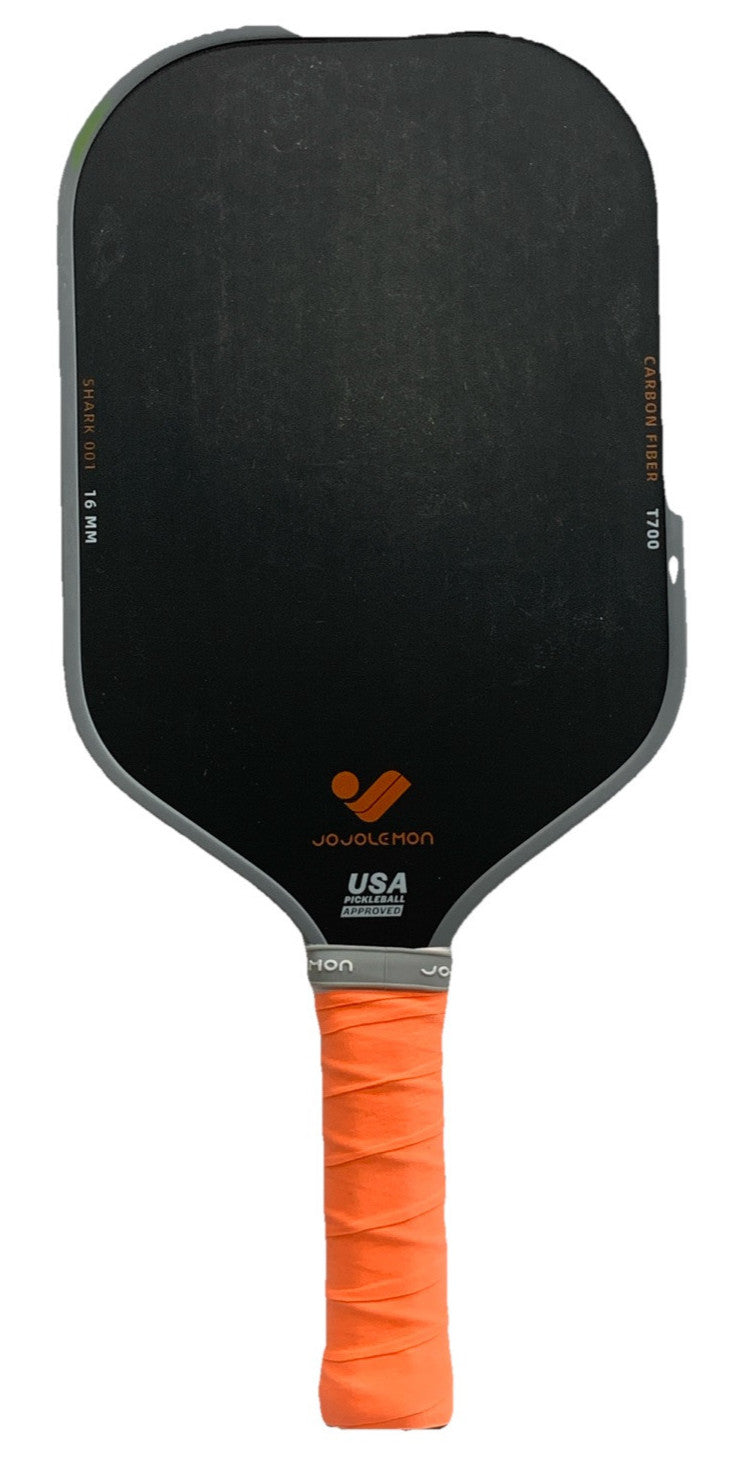 JOJOLEMON T700 16mm Carbon Fiber PTFE Pickleball Paddle Shark 001 for Ultimate