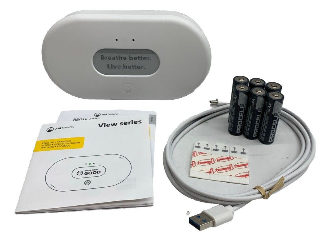 Airthings View Air Quality 2980, Air Quality Monitor, PM 2.5 (Inactive Battery)
