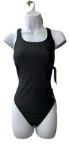 Speedo Women's Team Black Competition Swim Wear in Solid Black One Piece 10/36