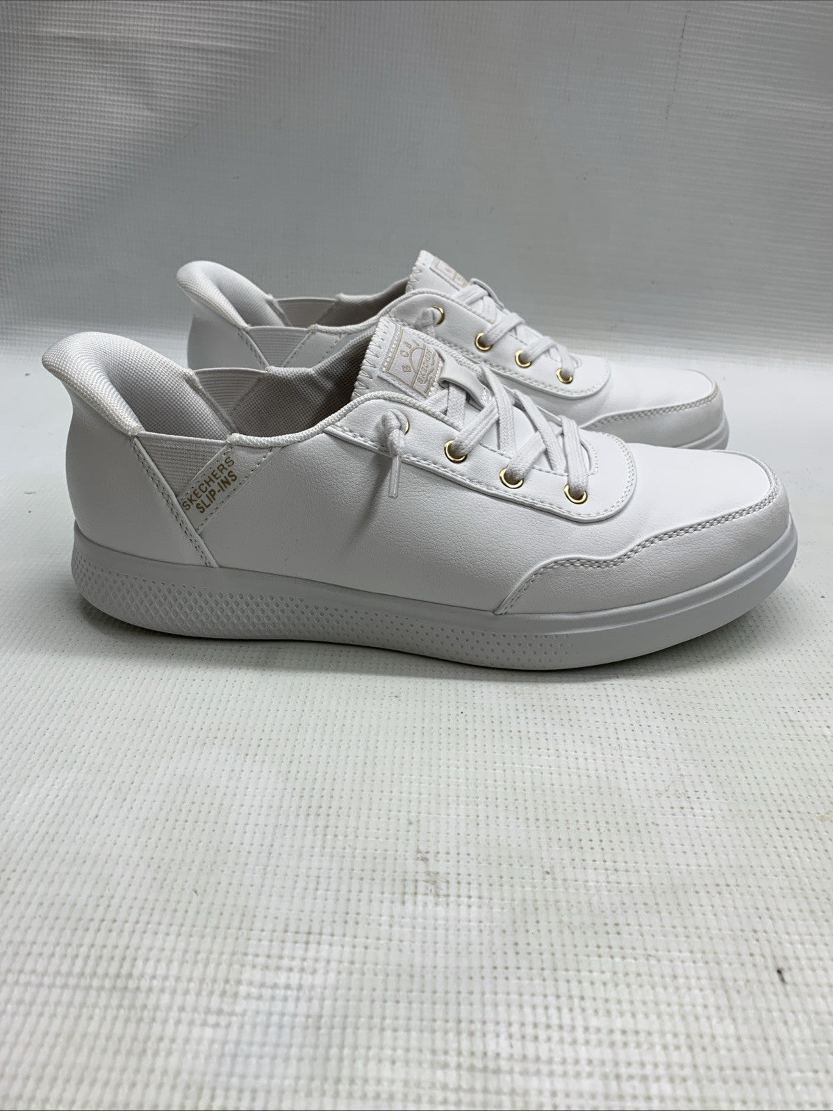 Bobs from Skechers 114456 Memory Foam Casual Slip On Sneaker Choose 8.5 White