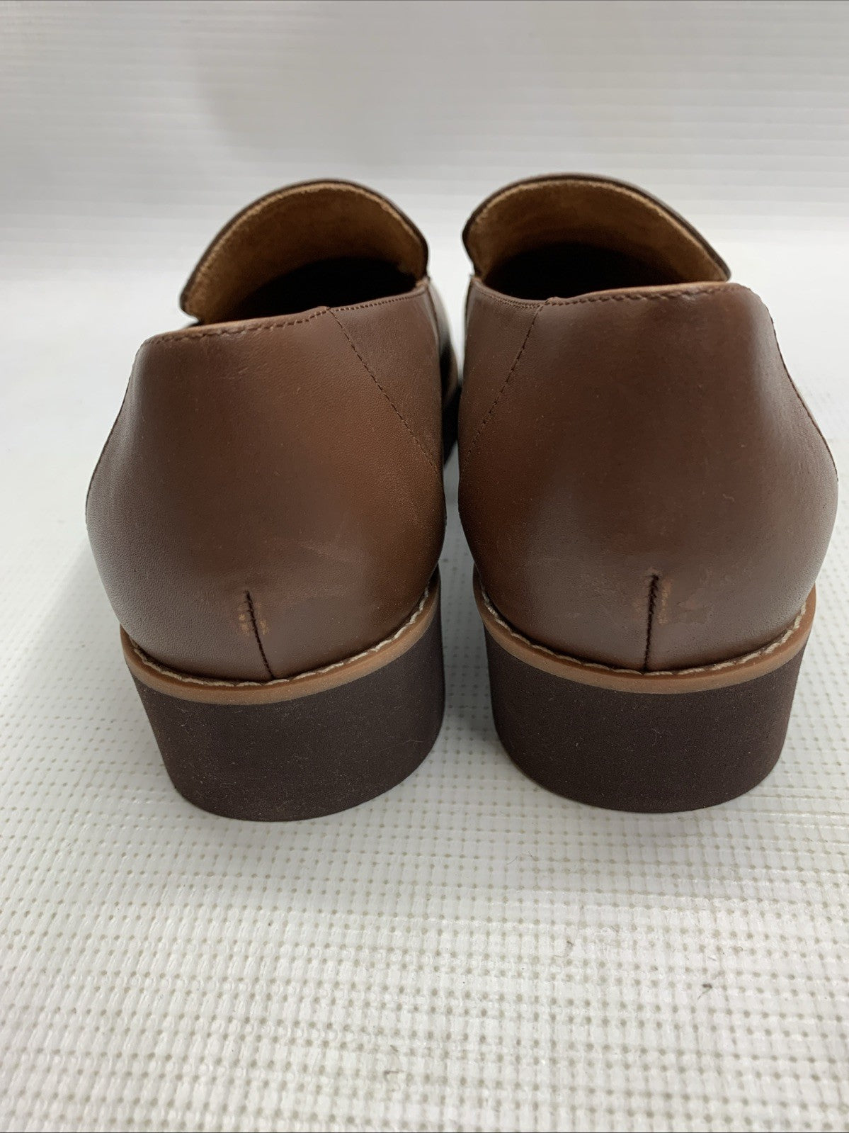 Vionic Women's Ava Wedge Loafer Brown Size 7W Slip-on Shoes Business Formal