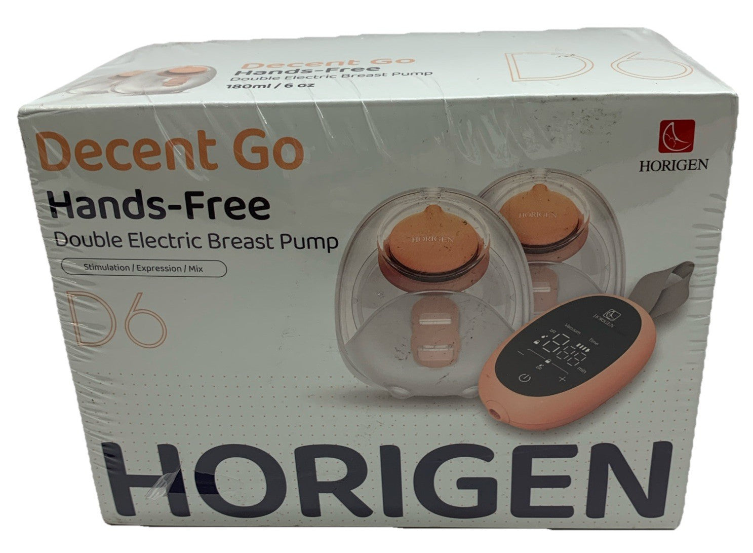 Double Electric Wearable Breast Pump Hands Free 3 Modes & 9 Levels - Horigen D6