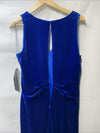 Aidan Mattox by Adrianna Papell Women's Stretch Velvet Column Gown Size 12, Blue