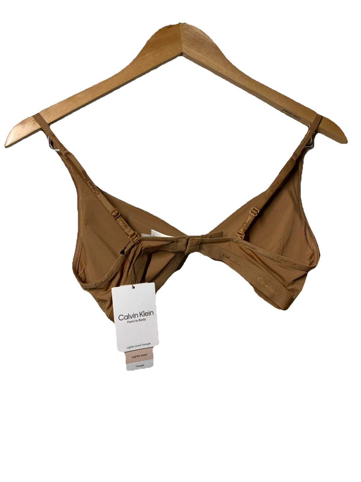 CALVIN KLEIN Women's Lightly Lined Triangle Bralette Wireless Seamless Medium