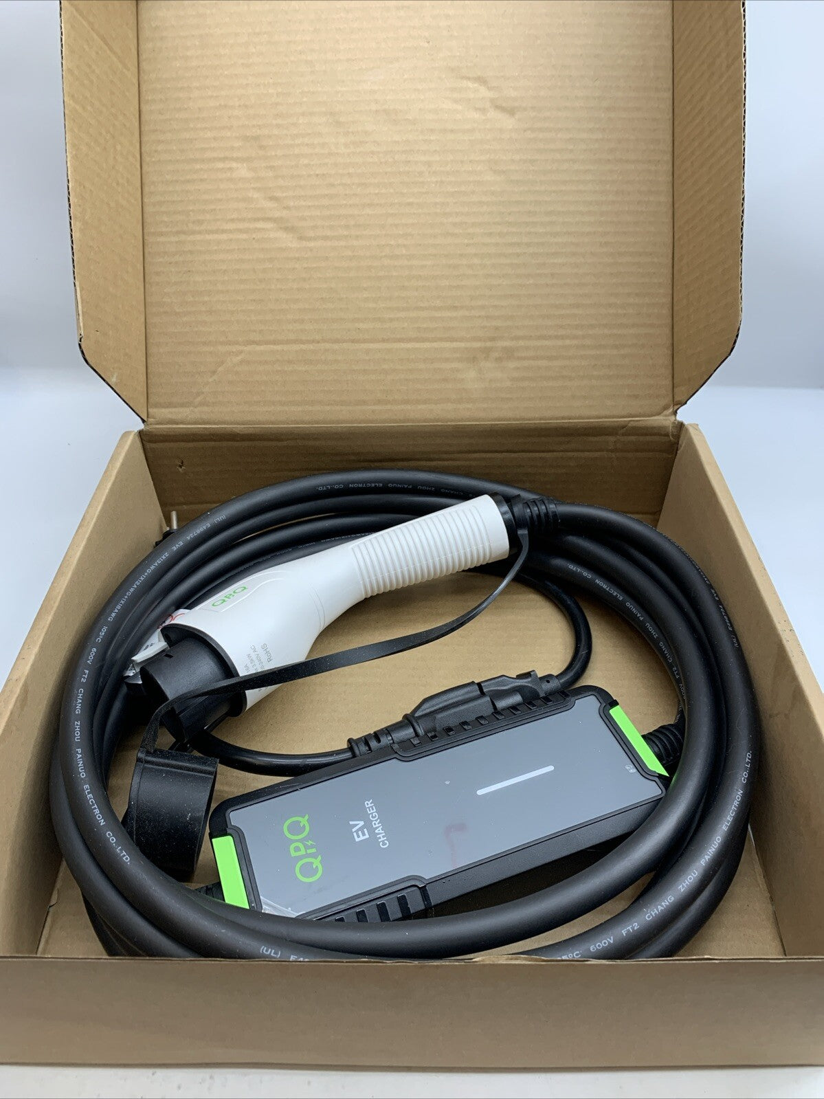QPQ Level 1-2 EV Charger, 16 Amp 110-240V Portable Electric Car Charger, Elec...
