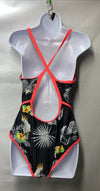ARENA Feel Women's Swimsuit Tropical Summer Fast Back 1-Piece Size 40 Swimwear