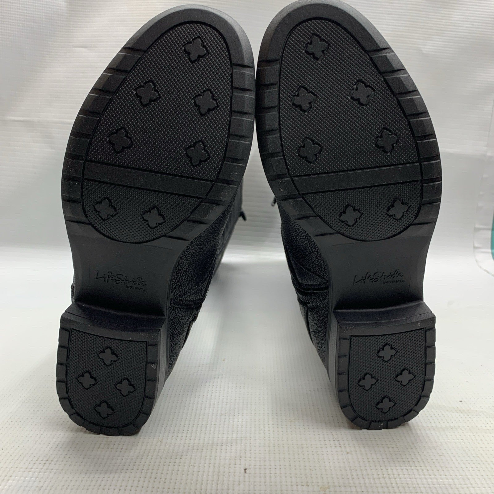 LifeStride Xtrovert-WC Women's Size 6.5 WC Black Leather Zipper Knee High Boots