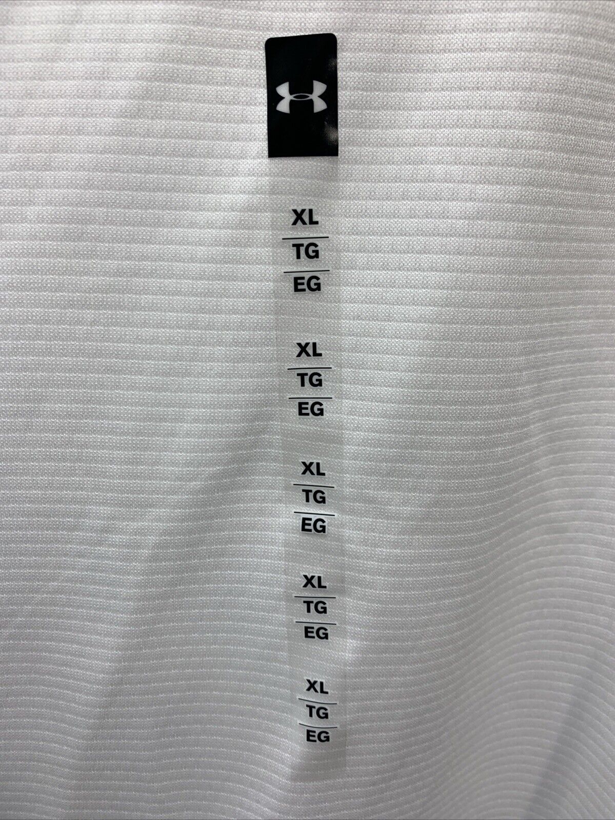 Under Armour Loose Athletic Tech Polo Men White Golf Short Sleeve Soft - Size XL