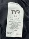 TYR MSO1A Women Sport Wide Straps Solid X-back One Piece Swimsuit Black Size 36