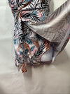 Grace Karin Women's Leaf Print Tummy Control SwimWear Size Large Swim Dress