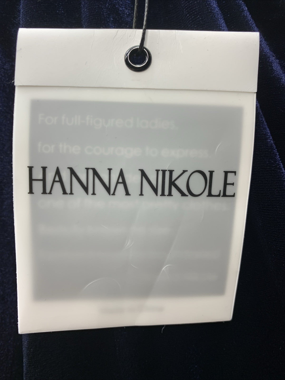 Hanna Nikole Women's Plus Size Velvet Side Slit Sequin Dress V Neck - Size 20W